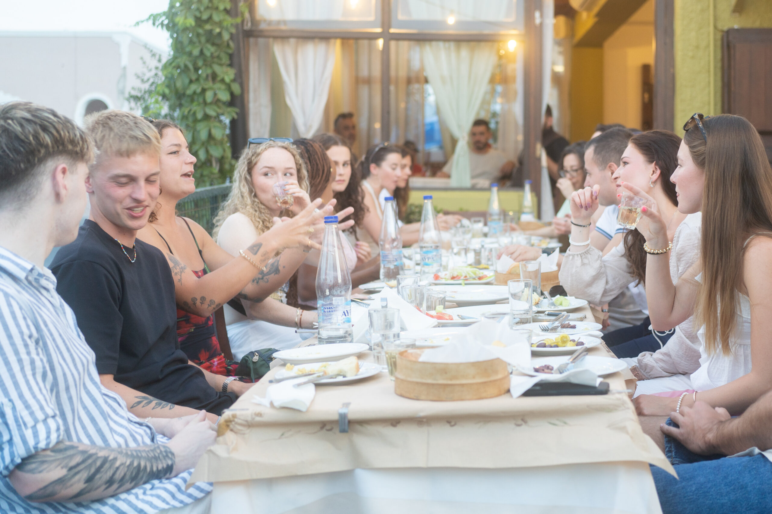 hostel events in Santorini