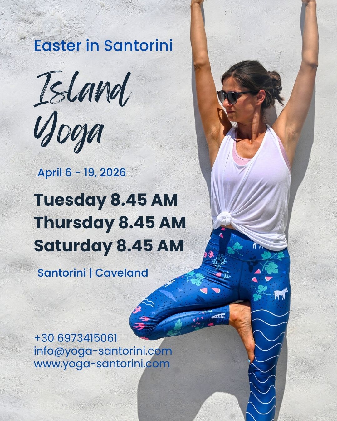 yoga in Santorini